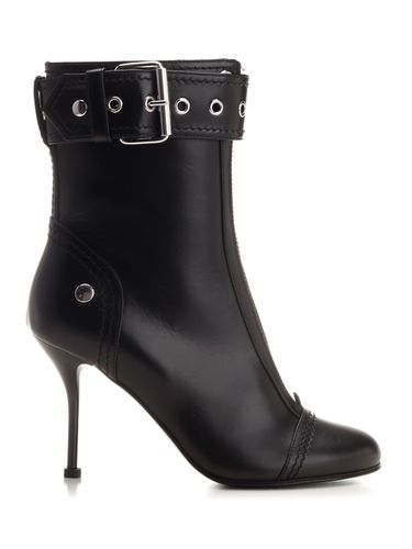 Leather Ankle Boots - Alexander McQueen - Modalova