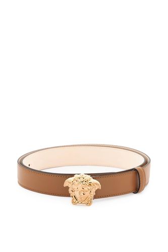 Versace Medusa Buckle Leather Belt - Versace - Modalova