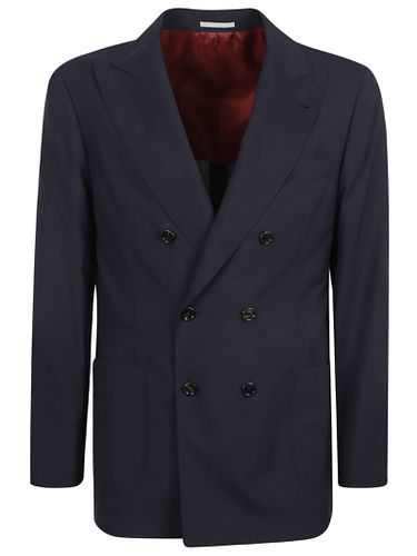 Double-breasted Fitted Blazer - Brunello Cucinelli - Modalova