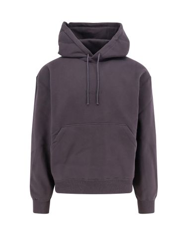 Charcoal Cotton Sweatshirt - Saint Laurent - Modalova