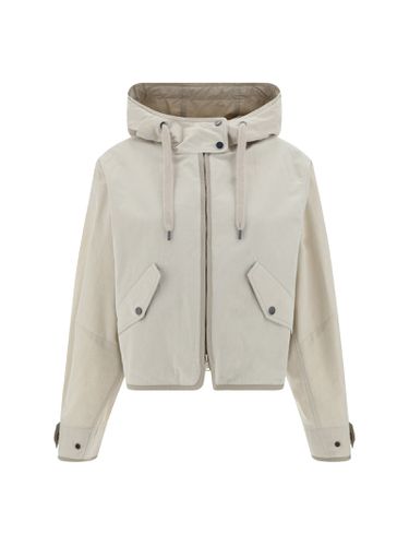 Hooded Zip Jacket - Brunello Cucinelli - Modalova