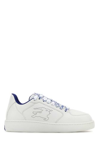 Leather Stock Sneakers - Burberry - Modalova