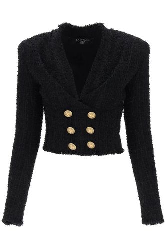 Balmain Tweed Cropped Jacket - Balmain - Modalova