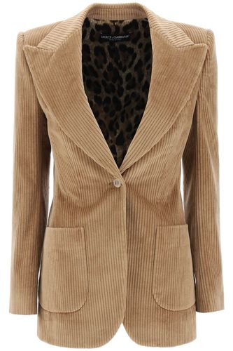 Dolce & Gabbana Corduroy Blazer - Dolce & Gabbana - Modalova