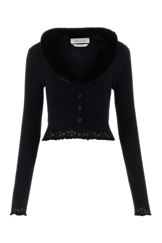 Black Viscose Blend Cardigan - Blumarine - Modalova