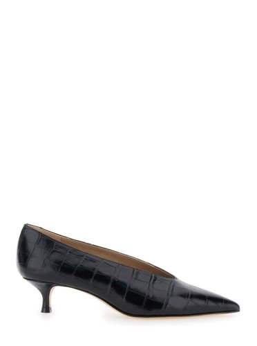 Pumps With Kitten Heel In Patent Leather Woman - Le Monde Beryl - Modalova