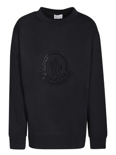 Crystals Logo Sweatshirt - Moncler - Modalova