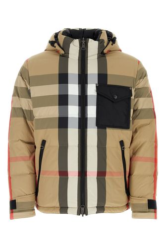 Printed Nylon Padded Jacket - Burberry - Modalova