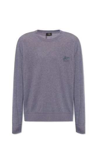 Etro Pegaso Embroidered Knit Jumper - Etro - Modalova