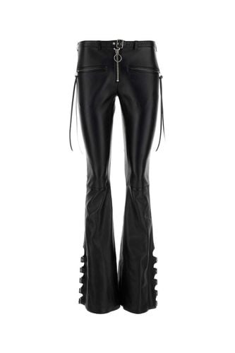 Courrèges Black Nappa Leather Pant - Courrèges - Modalova