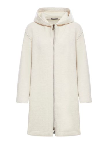 Comfort Fit Hooded Jacket In Boiled Wool - Transit - Modalova