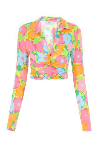 Printed Stretch Viscose Top - Chiara Ferragni - Modalova