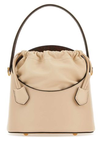 Ivory Leather Saturno Bucket Bag - Etro - Modalova