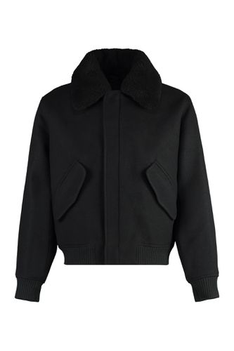 Wool Bomber Jacket - Ami Alexandre Mattiussi - Modalova