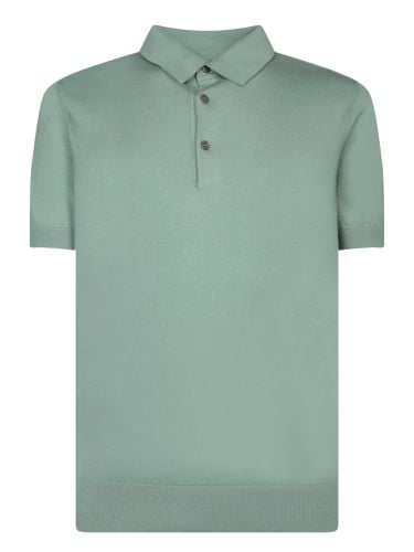 Premium Sage Cotton Polo Shirt - Zegna - Modalova