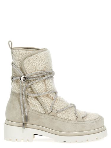 Suede Shearling Ankle Boots - René Caovilla - Modalova