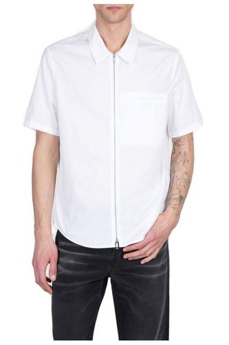 Courrèges Zipped Poplin Shirt - Courrèges - Modalova