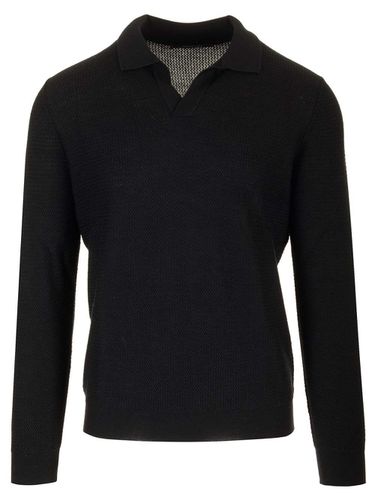 Tagliatore Wool And Silk Polo Shirt - Tagliatore - Modalova