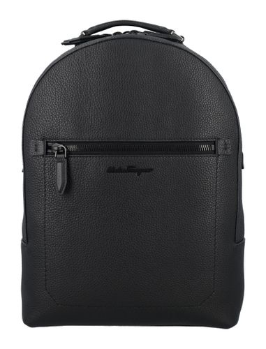 Ferragamo Leather Backpack - Ferragamo - Modalova