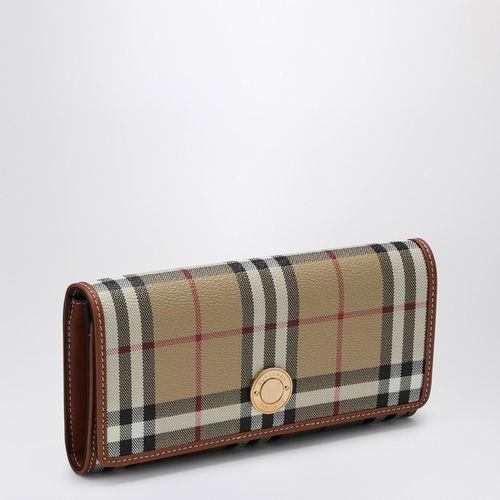 Burberry Checked Continental Wallet - Burberry - Modalova