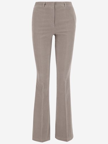 Stretch Cotton Velvet Flared Pants - QL2 - Modalova