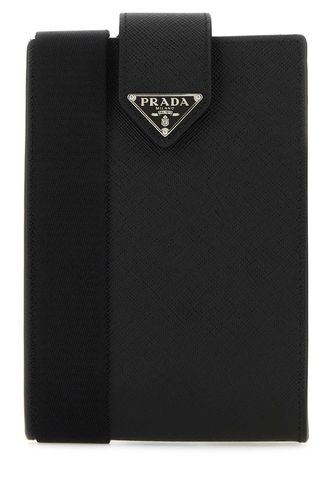 Prada Black Leather Phone Case - Prada - Modalova