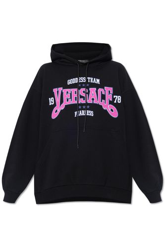 Versace Printed Hoodie - Versace - Modalova