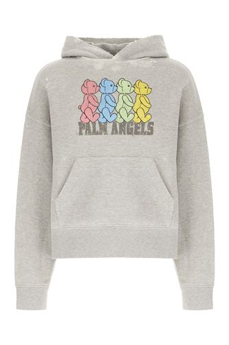 Palm Angels Grey Cotton Sweatshirt - Palm Angels - Modalova