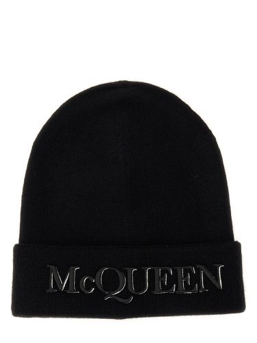 Logo Embroidered Knit Beanie - Alexander McQueen - Modalova