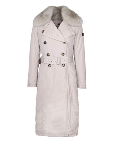 Rodin Mfc Fur Trench Coat In Microfiber Poplin Color - Peuterey - Modalova