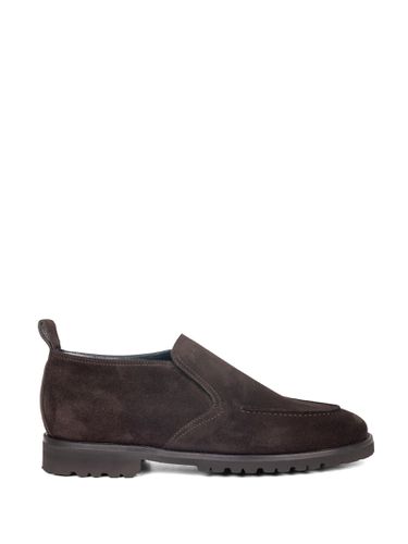 Dark Brown Suede Slip-on Ankle Boot - Barrett - Modalova