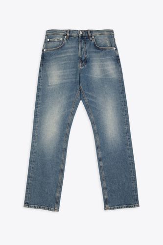 Pantalone Denim Rizzi Sandblasted blue denim 5 pockets jeans - Mauro Grifoni - Modalova