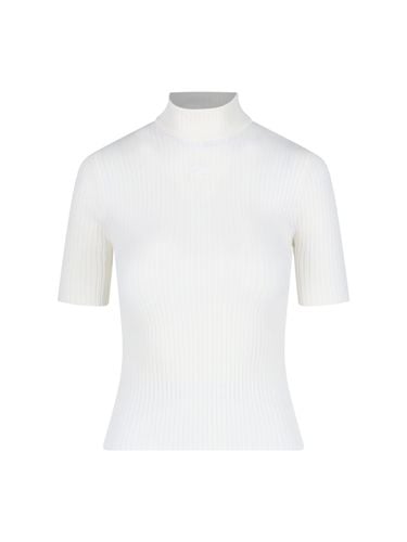 Courrèges Logo Ribbed Top - Courrèges - Modalova