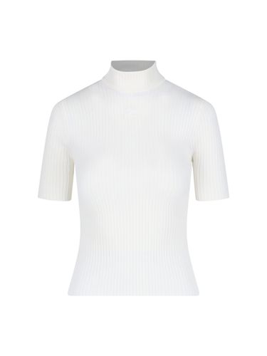 Courrèges Logo Ribbed Top - Courrèges - Modalova