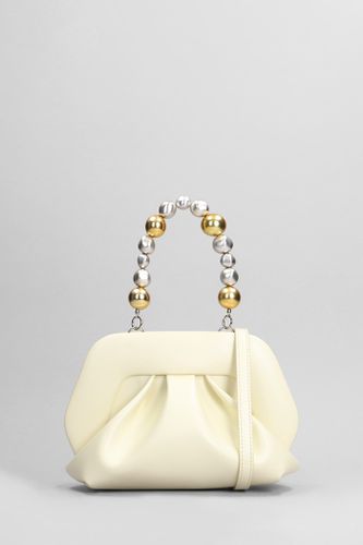 Gea Apple Beads Clutch In Beige Faux Leather - THEMOIRè - Modalova