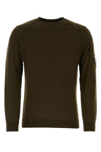 C. P. Company Dark Green Cotton Sweater - C.P. Company - Modalova