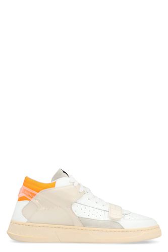 RUN OF Leather Mid-top Sneakers - RUN OF - Modalova