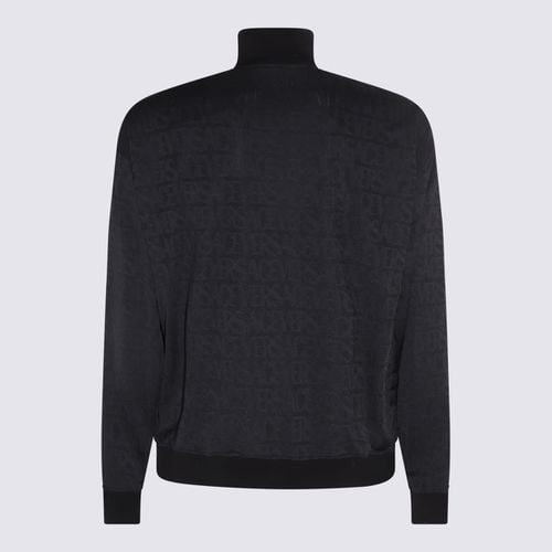 Versace Blak Nylon Sweatshirt - Versace - Modalova