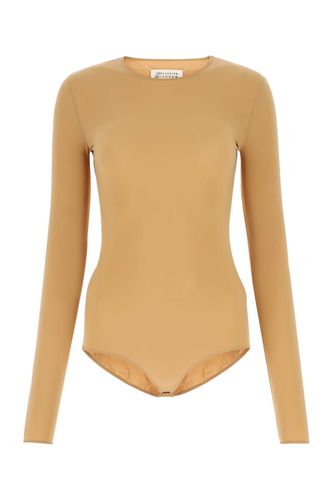 Skin Pink Stretch Nylon Bodysuit - Maison Margiela - Modalova