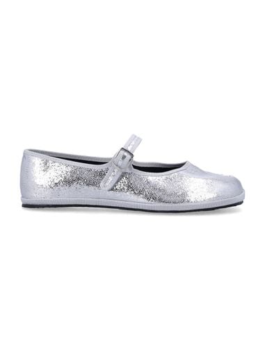 Fu-tabi Laminated Leather Flat Shoes - Drogheria Crivellini - Modalova