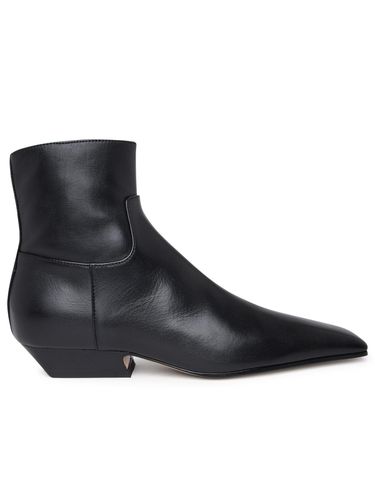 Khaite Black Leather Ankle Boots - Khaite - Modalova