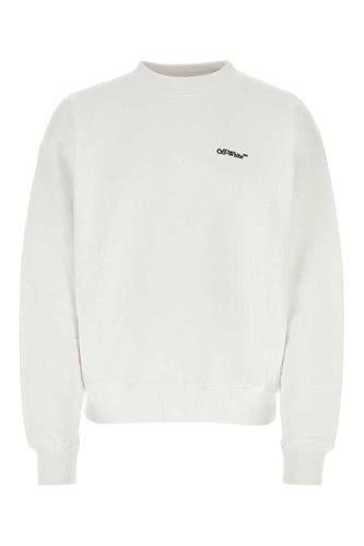 Off- Logo Embroidered Crewneck Sweatshirt - Off-White - Modalova