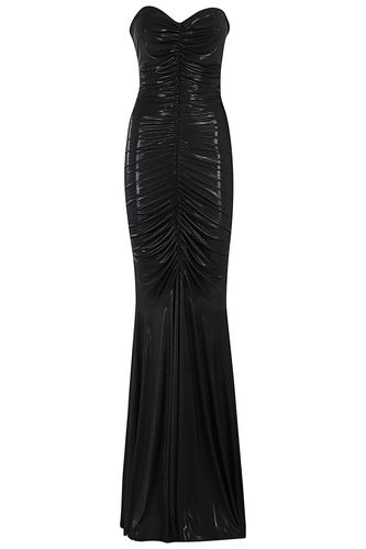 Strapless Shirred Front Fishtail Gown - Norma Kamali - Modalova