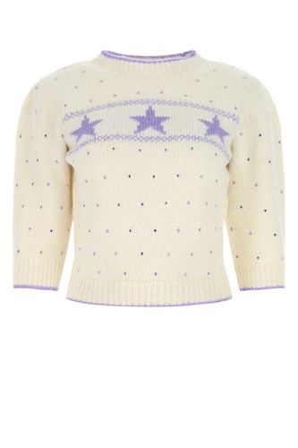 Embellished Alpaca Blend Sweater - Alessandra Rich - Modalova