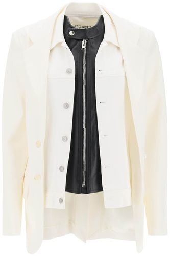 Trompe Loeil Layered Blazer - MM6 Maison Margiela - Modalova