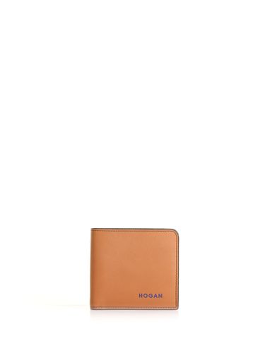 Hogan Leather Wallet With Logo - Hogan - Modalova
