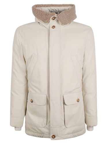 Fur Applique Front Pocket Jacket - Brunello Cucinelli - Modalova