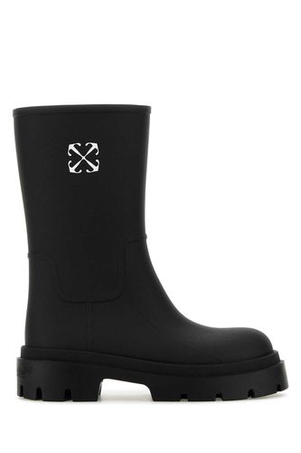 Black Rubber Reboot Arrow Boots - Off-White - Modalova