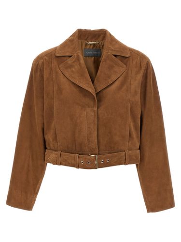 Alberta Ferretti Biker Suede Jacket - Alberta Ferretti - Modalova