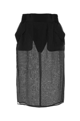 Saint Laurent Black Silk Skirt - Saint Laurent - Modalova